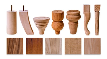 選べる木材や脚のデザイン